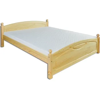 Ložnice Drewmax LK103 - Dřevěná postel masiv dvojlůžko 140 cm (Kvalitní borovicová postel)