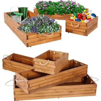 Kancelářský nábytek Skládací dřevěný box 500x355x200 mm