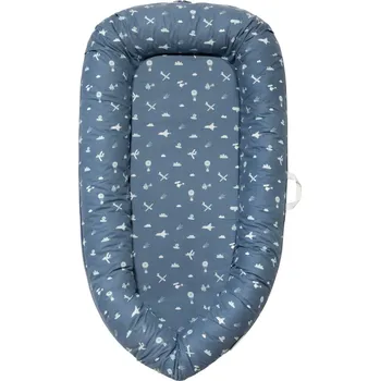 Hnízdečko pro miminko MimiConcept Bigmimi tmavě modrý vesmír