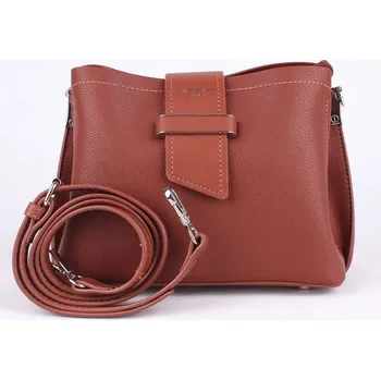 Tříoddílová malá hnědá crossbody kabelka David Jones 6118-1