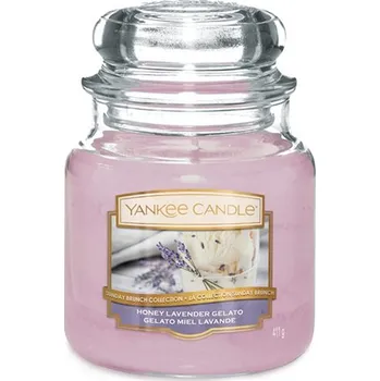 Svíčka Yankee Candle Honey Levander Gelato 411 g