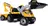 Smoby Šlapací traktor Builder Max s bagrem a vozíkem, žlutý