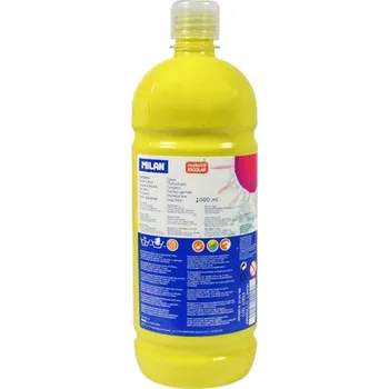 Vodová barva Barva temperová 1000ml citronová žlutá