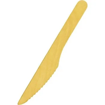 Jednorázové nádobí Nůž ze dřeva 16,5 cm 66738