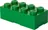 LEGO Box na svačinu 10 x 20 x 7,5 cm, tmavě zelený