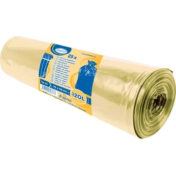 Pytle na odpadky Pytle na odpadky 70 x 110cm, 120 L - ŽLUTÉ (LDPE) Typ 60 69765