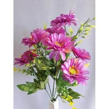 umělá květina Gerbera kytička AH001 fialová