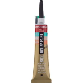 Výtvarná barva Kontura na sklo Talens 22ml. Barva: 800 - Stříbrná