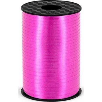 Stuha Stuha plastová na balónky, zářivě růžová, 0.5cm/225m (zn. PartyDeco)