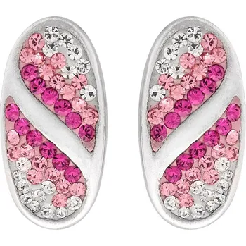 Náušnice Stříbrné náušnice crystal Ag 5,8 g