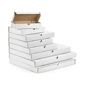 Obalový materiál Ploché poštovní krabice 310x220x50mm, bílé, třívrstvá vlnitá lepenka (3VVL) - Balení po 50 ks