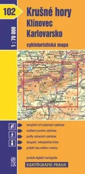 Krušné hory, Klínovec, Karlovarsko: Cyklomapa č. 102 1:70 000 - Kartografie Praha (2006, mapa)