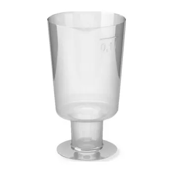 Jednorázové nádobí Kelímek krystal na stopce 0,1 l (PS) 73111