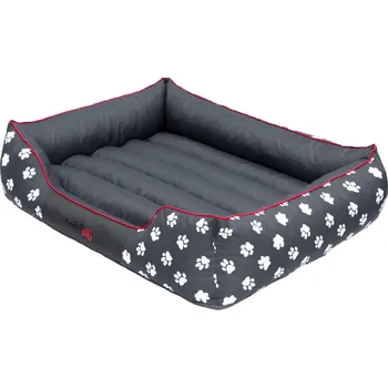 Pelíšek pro psa HobbyDog Pelíšek pro psa Prestige - šedý packy Velikost: XXL - 110x90 cm (85x60 cm)