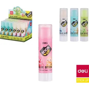 Kancelářské lepidlo Lepidlo gelové DELI BUMPEES - 8 g / mix barev