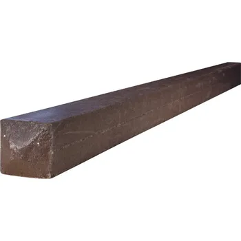 Příslušenství pro plot Plastové hranoly diamant Transform 92x92x2000, hnědé - recyklát - Plastový hranol
