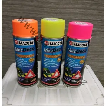 Barva ve spreji Macota MacDeco Fluorescenti 400ml - oranžová