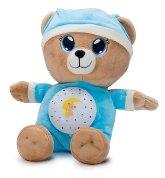 Plyšová hračka Teddies Medvídek usínáček modrý se světlem a zvukem