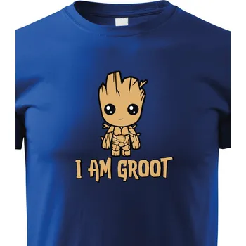 Chlapecké tričko Dětské tričko Groot z filmu Strážci galaxie 2, Barva Modrá, Velikost 158 cm/12 roků, Canvas Dětské tričko Bezvatriko.cz 1