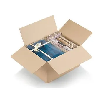 Obalový materiál Kartonová krabice 590x390x180mm, automatické dno, hnědá, klopová, třívrstvá vlnitá lepenka (3VVL) | RAJA - Balení po 20 ks