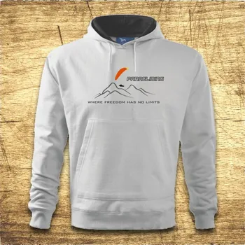 Pánská mikina Pánská mikina Paragliding - Where freedom has no limits, Barva Bílá, Velikost 4XL Bezvatriko.cz 501259