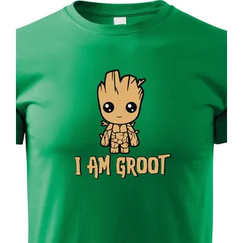 Chlapecké tričko Dětské tričko Groot z filmu Strážci galaxie 2, Barva Zelená, Velikost 122 cm/6 roků, Canvas Dětské tričko Bezvatriko.cz 1