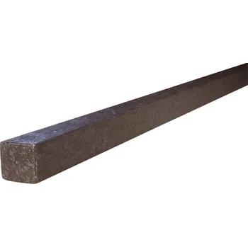 Příslušenství pro plot Plastové hranoly Transform 60x60x2000, hnědé - recyklát - Plastový hranol