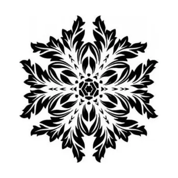 ARTEMISS Mandala - plastová šablona 008 Rozměr: C 14,5x14,5cm