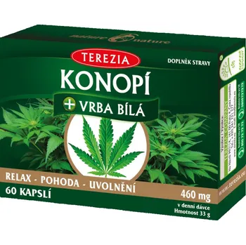 TEREZIA COMPANY Konopí+vrba bílá 460 mg 60 cps. Přírodní produkt TEREZIA COMPANY Konopí+vrba bílá 460 mg 60 cps.