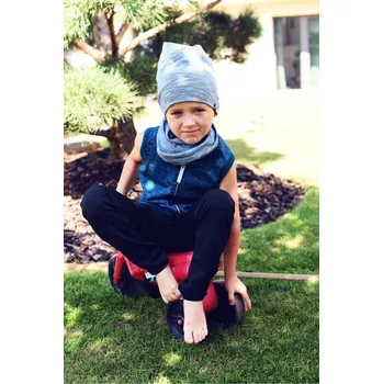 Dámská vesta tyrkysová melírovaná vesta