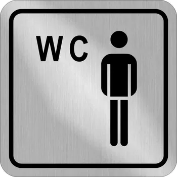 Cedulka plastová - WC páni2