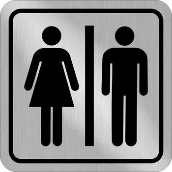 Cedulka plastová - WC dámy,páni
