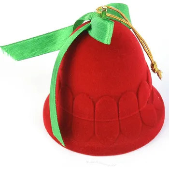 Dárková krabička Vánoční dárková krabička zvonek červený