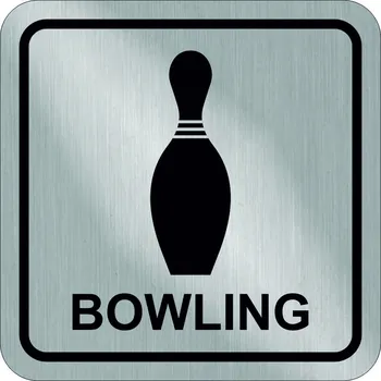 Plastová cedulka bowling