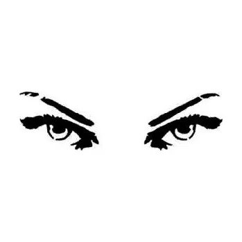 ARTEMISS Oči - plastová šablona 031 Rozměr: B 14,5x14,5cm