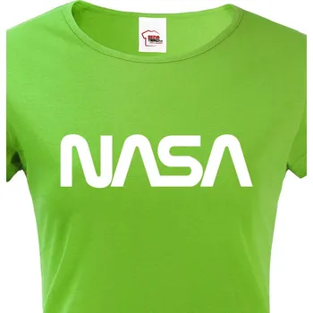 Dámské tričko Dámské tričko s potiskem NASA 2, Barva Zelená, Velikost L, Canvas Dámské tričko s krátkým rukávem Bezvatriko.cz 1