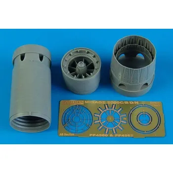 Plastikový model Aires 1/48 Mirage 2000C/B/D/N exhaust nozzles - opened position