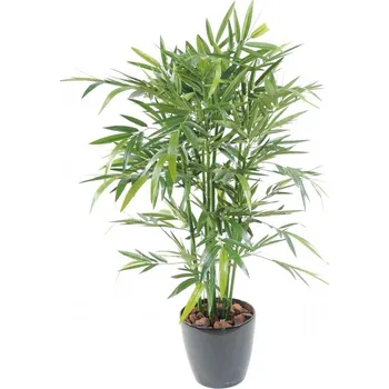 umělá květina BAMBUS NEW GREEN, 120cm (Luxusní umělý bambus)