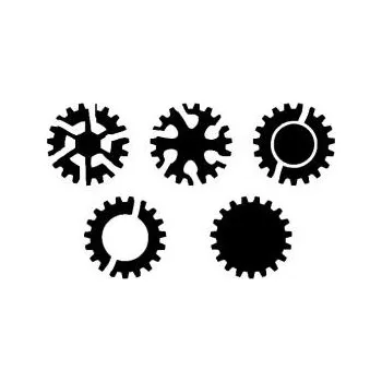 ARTEMISS Ozubená kola - plastová šablona 213 Rozměr: B 14,5x14,5cm