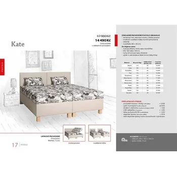 Ložnice Dvoulůžko Kate 180x200