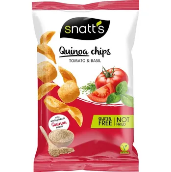 Snatt's Quinoa Chips 85 g rajče/bazalka Chips Snatt's Quinoa Chips 85 g rajče/bazalka
