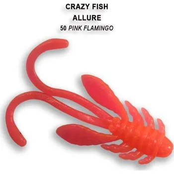 Umělá nástraha Gumová nástraha Crazy Fish Allure 4cm 50 Pink flamingo (8ks)