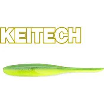 Umělá nástraha Gumová nástraha Keitech Shad Impact 4" 11cm Lime / Chartreuse (8ks)
