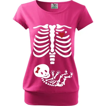 Těhotenské tričko Kostřička děvčátko, Barva Purpurová, Velikost M, Canvas Těhotenské tričko Bezvatriko.cz 1