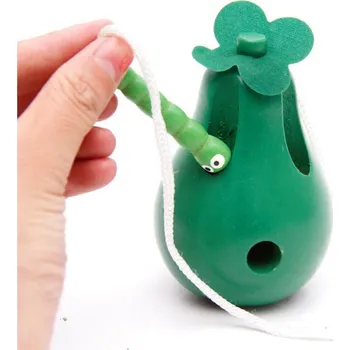 Dřevěná hračka Čína Montessori dřevěné ovoce Motiv: hruška