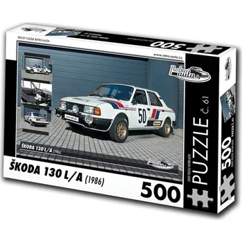 Puzzle KB Barko Retro Auta Škoda 130 L/A 1986 500 dílků