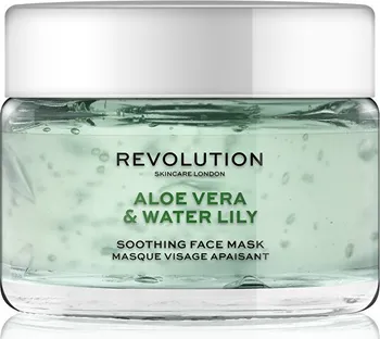 Pleťová maska Revolution Skincare Aloe Vera & Water Lily zklidňující maska 50 ml