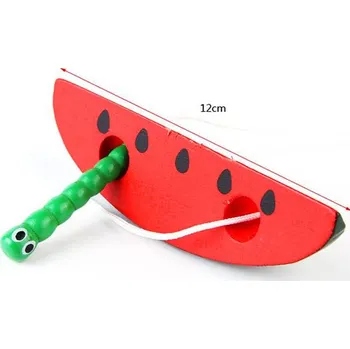 Dřevěná hračka Čína Montessori dřevěné ovoce Motiv: Meloun