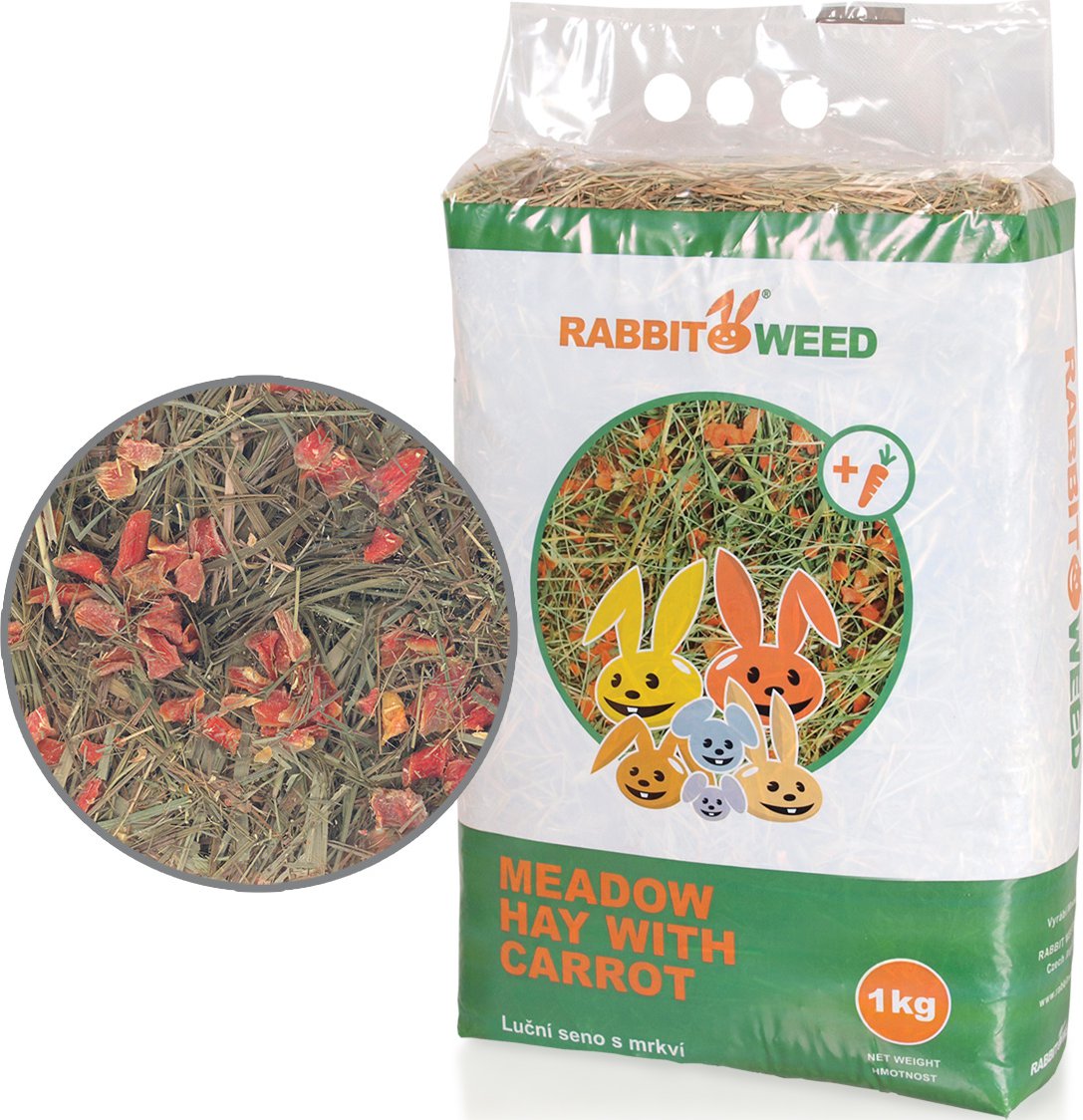 Rabbit Weed Luční seno s mrkví 1 kg od 61 Kč - Zbozi.cz