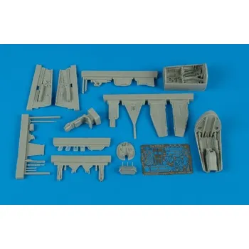Plastikový model Aires 1/48 He 162A cockpit set & wheel bays